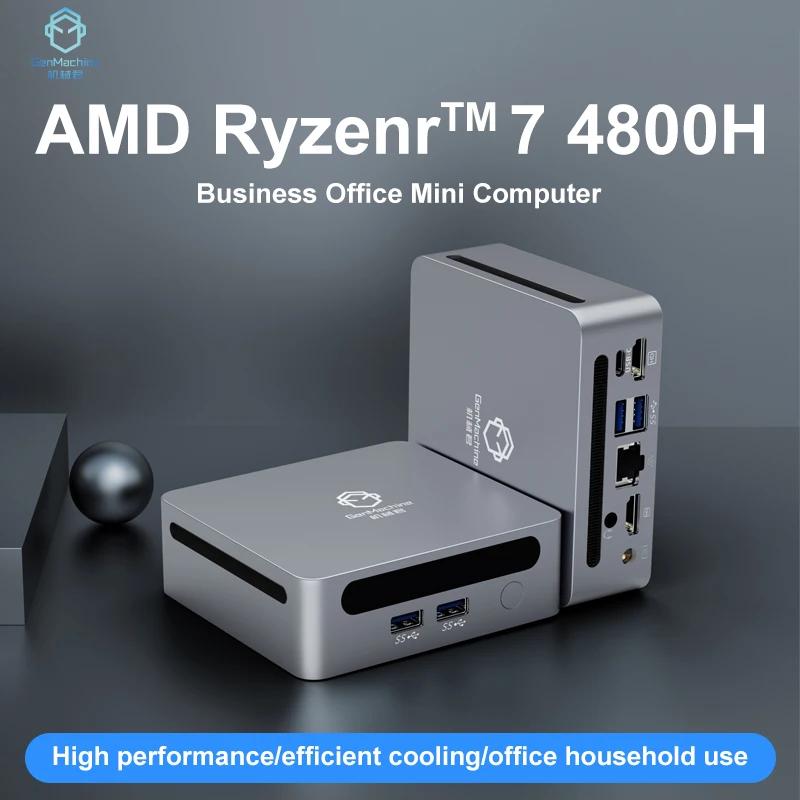 GenMachine ũž ̹ PC, AMD Ryzen 7 4800H  10/11 ̴ PC, DDR4 MAX 64GB 65W WIFI6(2.4GBPS) RTL8852, BT5.2 4.2GHz, 